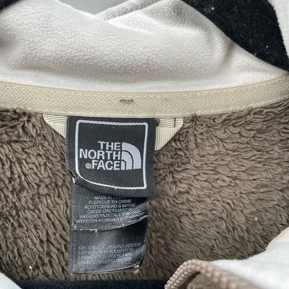 The North Face womans brown fuzzy gorpcore outdoor activewear jacket Medium - Picture 5 of 10